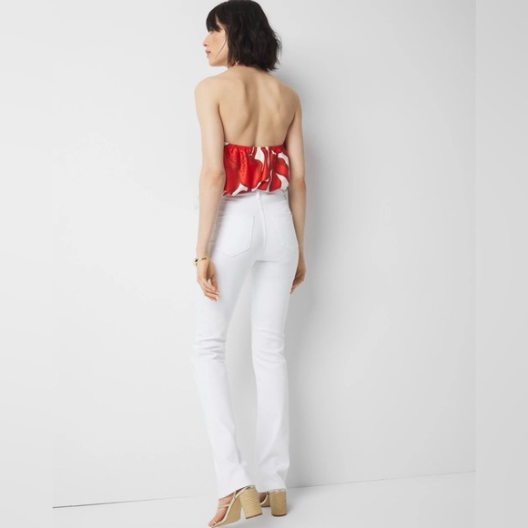 WHBM Mid-rise Bootcut Jean White Size 6 - Picture 3 of 9